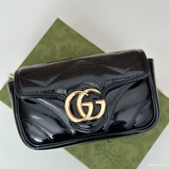 First bag ru belt GG bag-16.5*10*5cm Gucci Marmont 0715